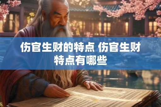 伤官生财的特点 伤官生财特点有哪些