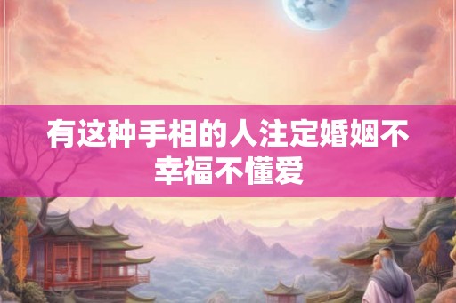 有这种手相的人注定婚姻不幸福不懂爱