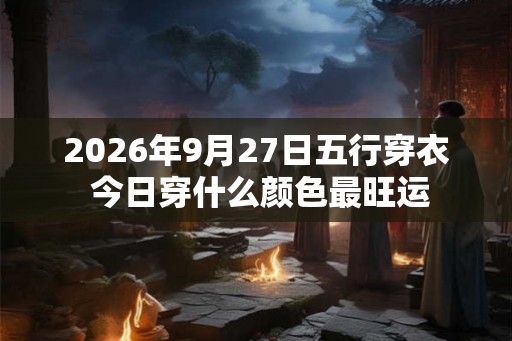 2026年9月27日五行穿衣 今日穿什么颜色最旺运