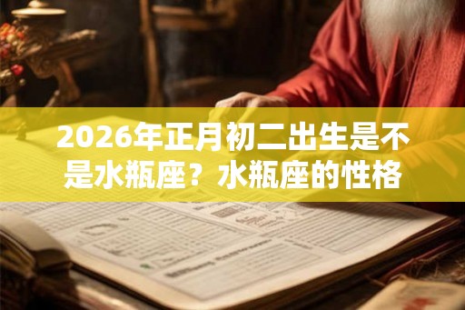 2026年正月初二出生是不是水瓶座？水瓶座的性格