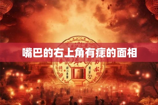 嘴巴的右上角有痣的面相