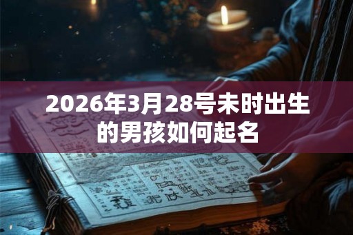 2026年3月28号未时出生的男孩如何起名