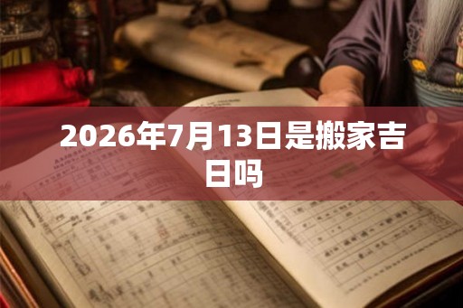 2026年7月13日是搬家吉日吗