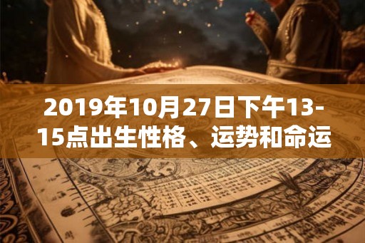 2019年10月27日下午13-15点出生性格、运势和命运