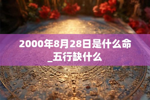 2000年8月28日是什么命_五行缺什么