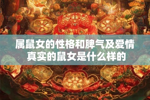属鼠女的性格和脾气及爱情 真实的鼠女是什么样的