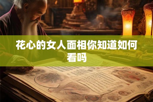 花心的女人面相你知道如何看吗