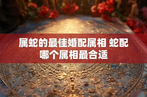 属蛇的最佳婚配属相 蛇配哪个属相最合适