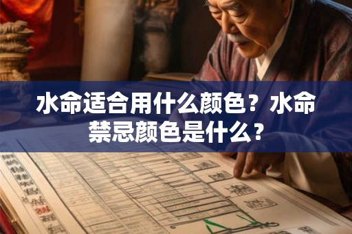 水命适合用什么颜色？水命禁忌颜色是什么？