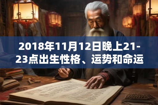 2018年11月12日晚上21-23点出生性格、运势和命运