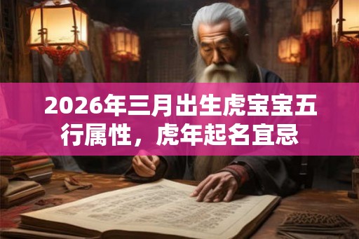 2026年三月出生虎宝宝五行属性，虎年起名宜忌