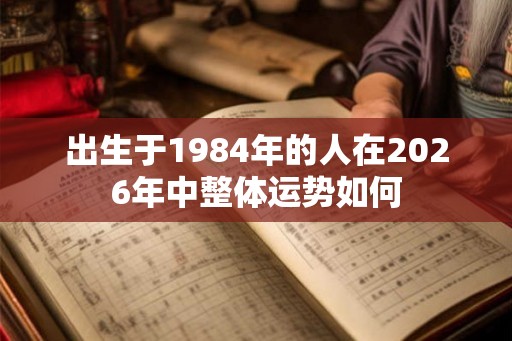 出生于1984年的人在2026年中整体运势如何 出生于1984年的人在2026年中整体运势如何