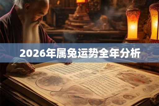 2026年属兔运势全年分析