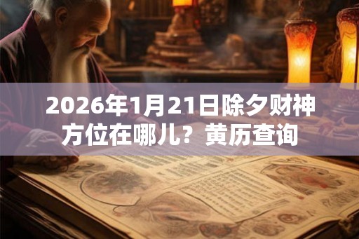 2026年1月21日除夕财神方位在哪儿？黄历查询