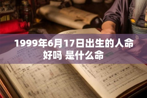 1999年6月17日出生的人命好吗 是什么命