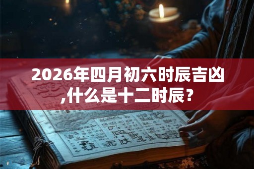 2026年四月初六时辰吉凶,什么是十二时辰？