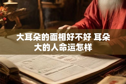 大耳朵的面相好不好 耳朵大的人命运怎样