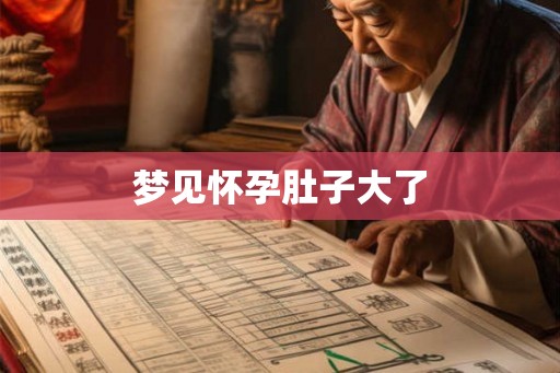 梦见怀孕肚子大了
