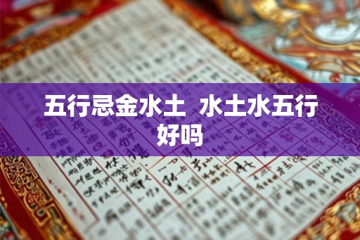 五行忌金水土  水土水五行好吗
