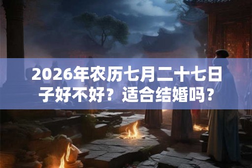 2026年农历七月二十七日子好不好？适合结婚吗？