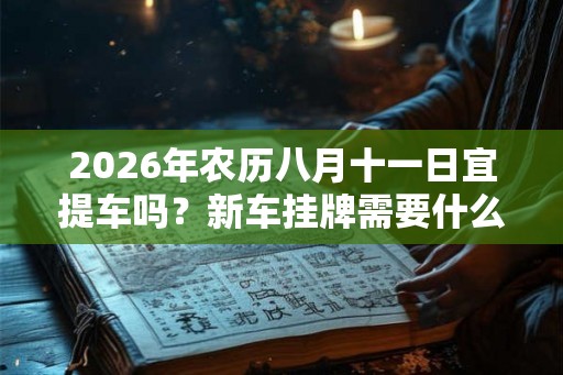 2026年农历八月十一日宜提车吗？新车挂牌需要什么？