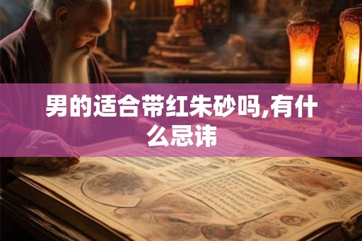 男的适合带红朱砂吗,有什么忌讳