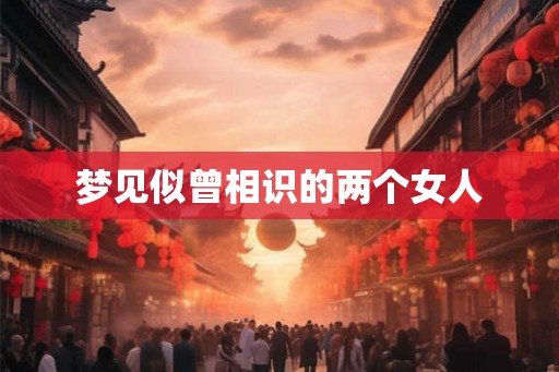 梦见似曾相识的两个女人