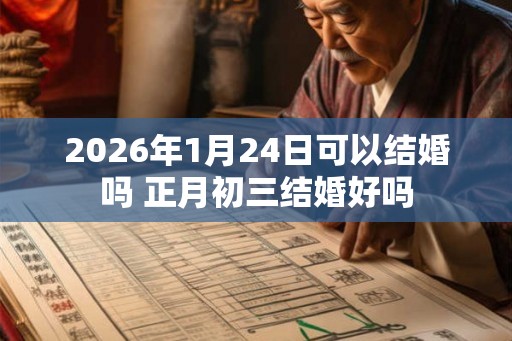 2026年1月24日可以结婚吗 正月初三结婚好吗