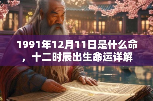 1991年12月11日是什么命，十二时辰出生命运详解