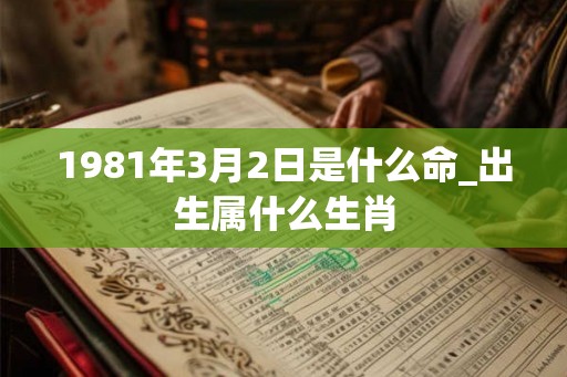 1981年3月2日是什么命_出生属什么生肖