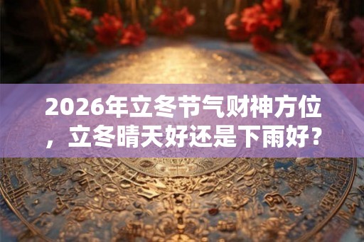 2026年立冬节气财神方位，立冬晴天好还是下雨好？