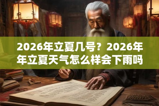 2026年立夏几号？2026年年立夏天气怎么样会下雨吗？