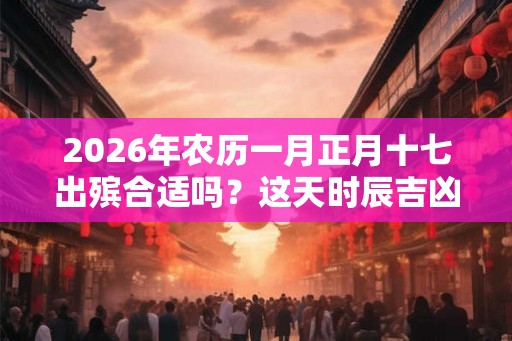 2026年农历一月正月十七出殡合适吗？这天时辰吉凶宜忌如何？