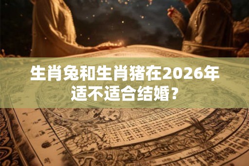 生肖兔和生肖猪在2026年适不适合结婚？