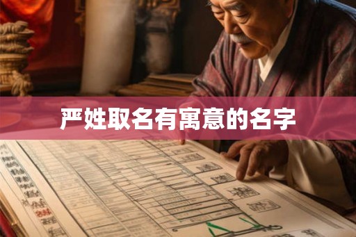 严姓取名有寓意的名字