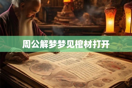 周公解梦梦见棺材打开
