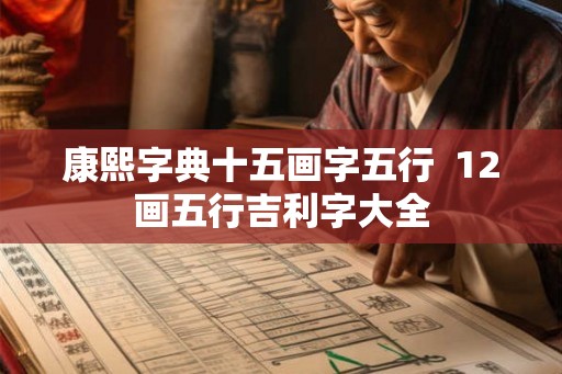 康熙字典十五画字五行  12画五行吉利字大全