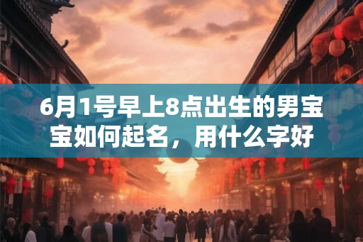 6月1号早上8点出生的男宝宝如何起名，用什么字好