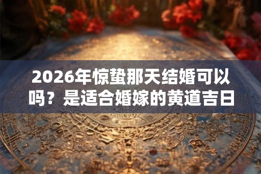 2026年惊蛰那天结婚可以吗？是适合婚嫁的黄道吉日吗？