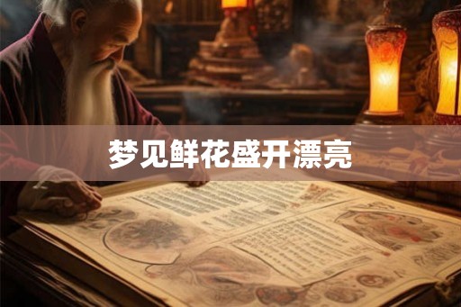 梦见鲜花盛开漂亮