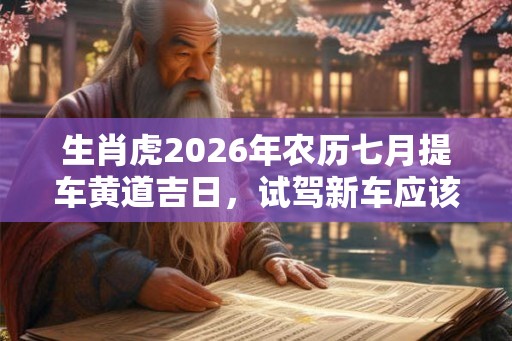 生肖虎2026年农历七月提车黄道吉日,试驾新车应该注意什么? 生肖虎2026年农历七月提车黄道吉日,试驾新车应该注意什么?