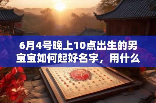 6月4号晚上10点出生的男宝宝如何起好名字，用什么字好