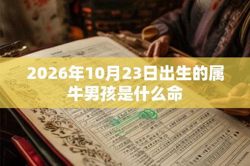 2026年10月23日出生的属牛男孩是什么命