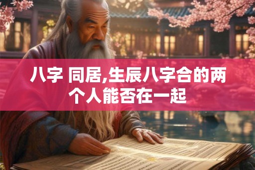八字 同居,生辰八字合的两个人能否在一起