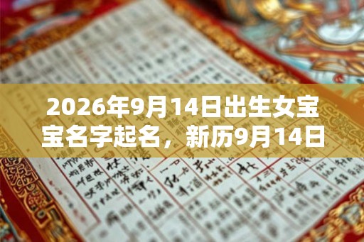 2026年9月14日出生女宝宝名字起名,新历9月14日的黄历好吗? 2026年9月14日出生女宝宝名字起名,新历9月14日的黄历好吗?