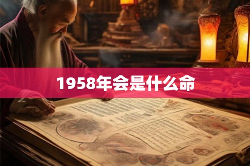 1958年会是什么命 1958年会是什么命