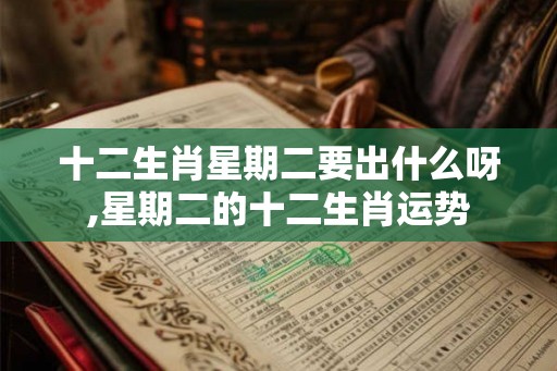 十二生肖星期二要出什么呀,星期二的十二生肖运势