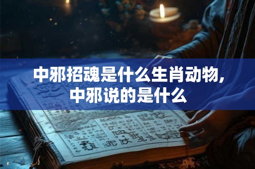 中邪招魂是什么生肖动物,中邪说的是什么