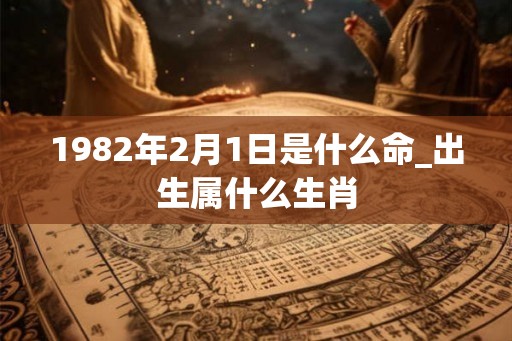 1982年2月1日是什么命_出生属什么生肖