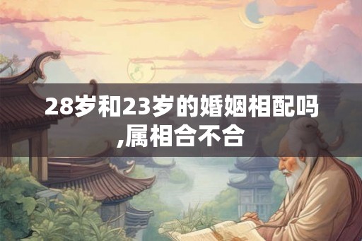 28岁和23岁的婚姻相配吗,属相合不合
